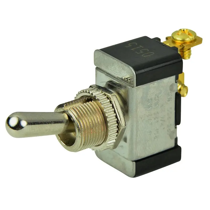Bep Spst Chrome Plated Toggle Switch -Off/(On) [1002002] 1