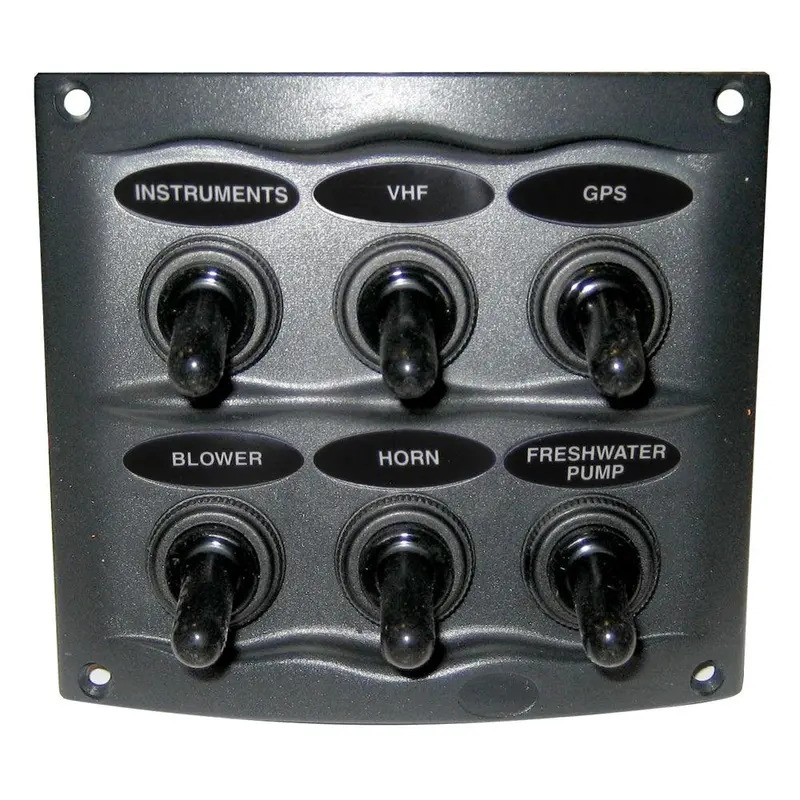 Bep Waterproof Panel - 6 Switches - Grey [900-6Wp] 1