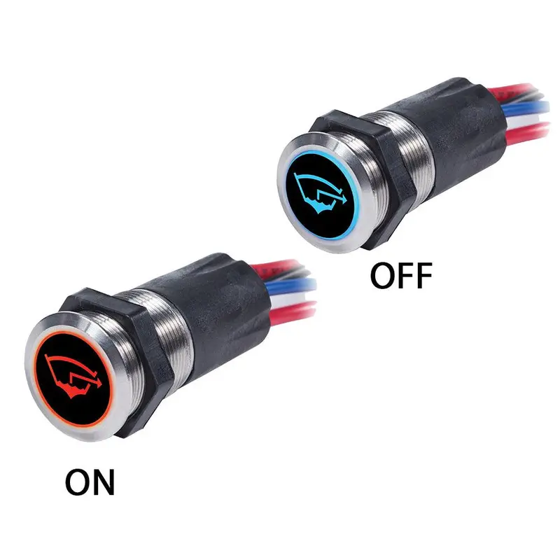 Blue Sea 4181 Backlit Push Button Switch Off/(On) - 15A [4181] 1