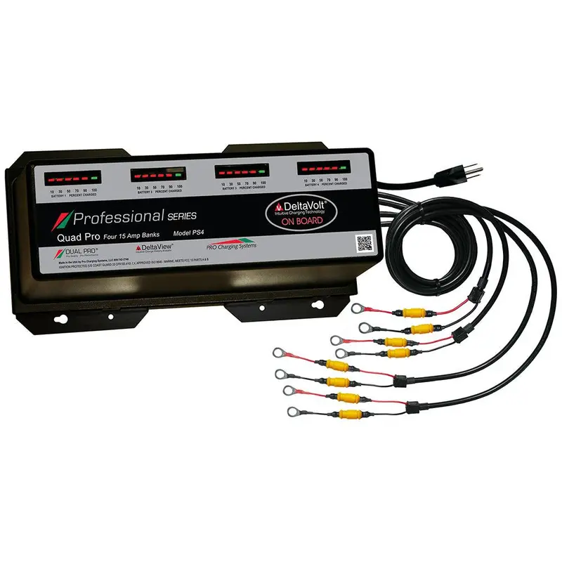 Dual Pro Professional Series Battery Charger - 60A - 4-15A-Banks - 12V-48V [Ps4] 1