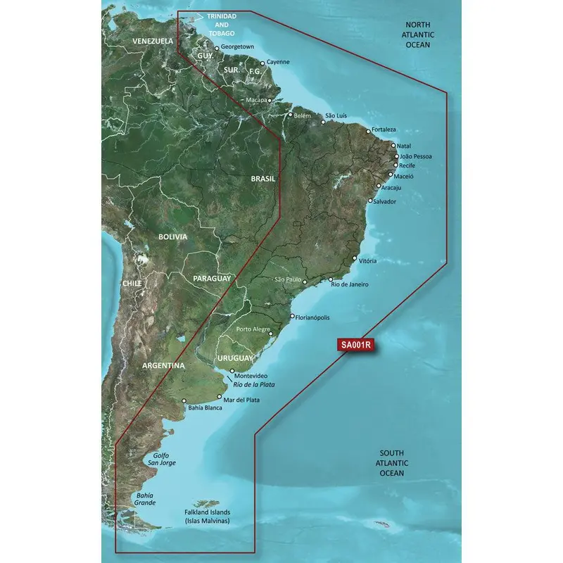 Garmin Bluechart G3 Hd - Hxsa001r - South America East Coast - Microsd/Sd [010-C1062-20] 1