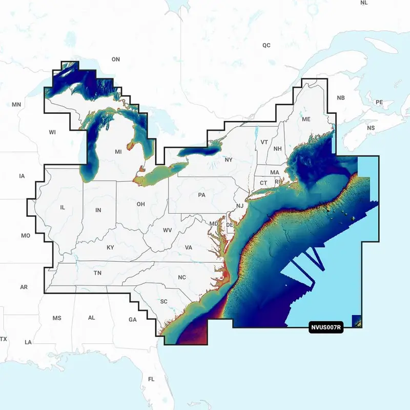 Garmin Navionics Vision+ Nvus007r U.S. East [010-C1291-00] 1