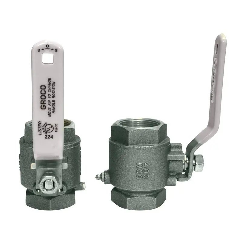 Groco 2" Npt Stainless Steel In-Line Ball Valve [Ibv-2000-S] 1