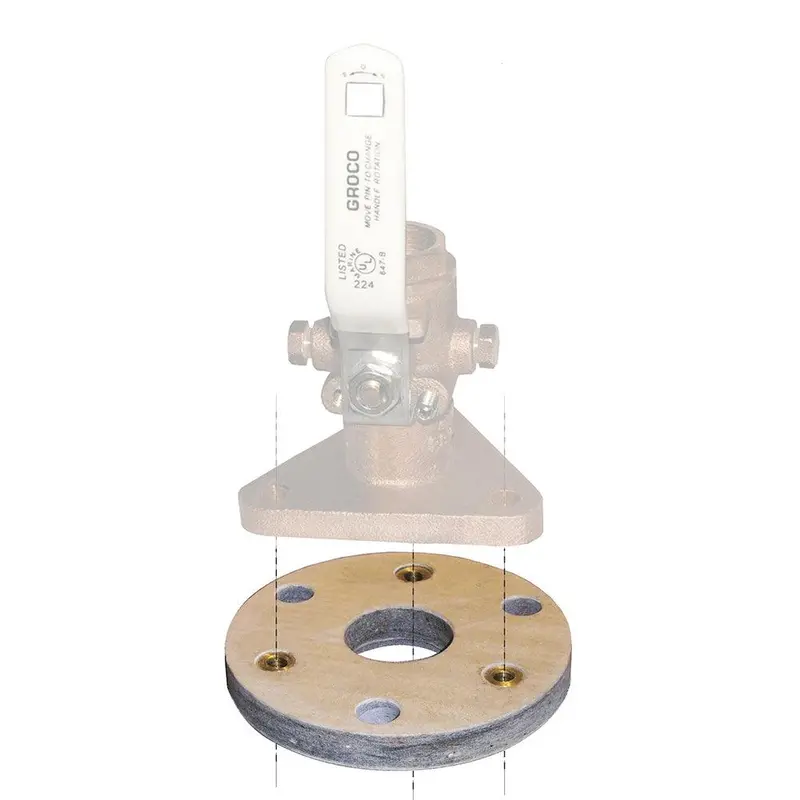Groco Backing Block F/2"  2-1/2" Seacocks [Bb-3] 1