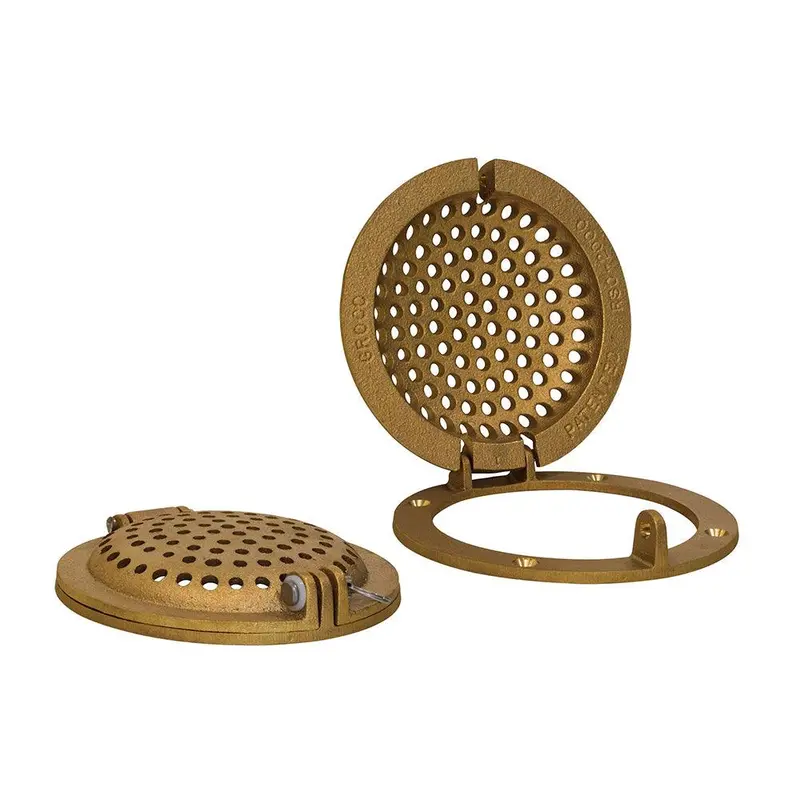 Groco Bronze Round Hull Strainer W/Access Door F/Up To 1" Thru-Hull [Rsc-1000] 1