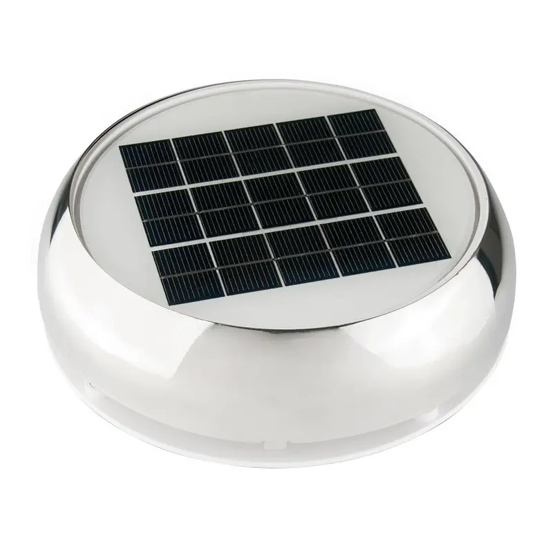 Marinco 4" Day/Night Solar Vent - Stainless Steel [N20804s] 1