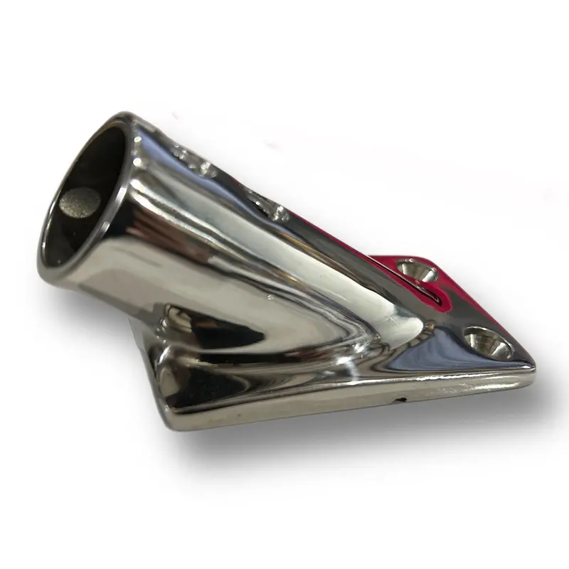 Marine Hardware 30º Rail Fitting For 7/8" Tube, Rectangle Base, 316Ss, Ssfb66079 1