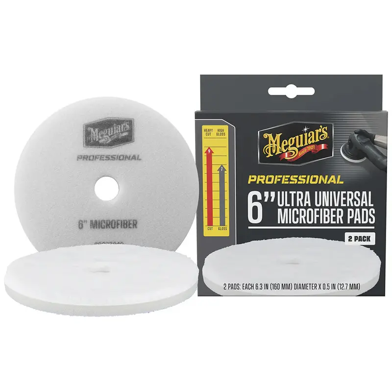 Meguiar's Professional 6" Ultra Universal Microfiber Pads *2-Pack [M6mfp2] 1
