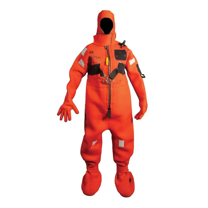 Mustang Neoprene Cold Water Immersion Suit W/Harness - Red - Adult Oversized [Mis240hr-4-0-209] 1