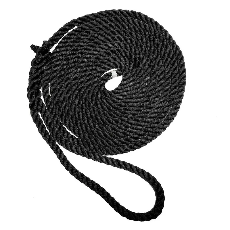 New England Ropes 3/4" Premium 3-Strand Dock Line - Black - 35 [C6054-24-00035] 1