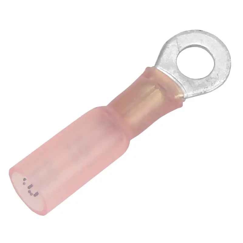 Pacer 22-18 Awg Heat Shrink Ring Terminal - #10 Stud Size - 3 Pack [Te18-10R-3] 1