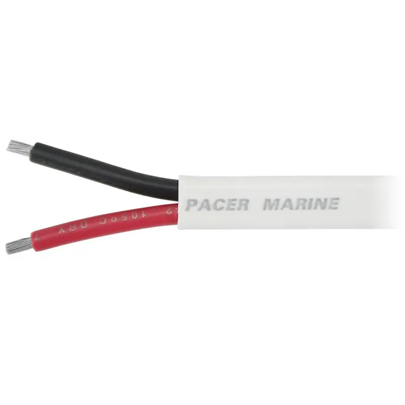 Pacer 8/2 Awg Duplex Cable - Flat Cable - Red/Black - 100' [W8/2Dc-100] 1