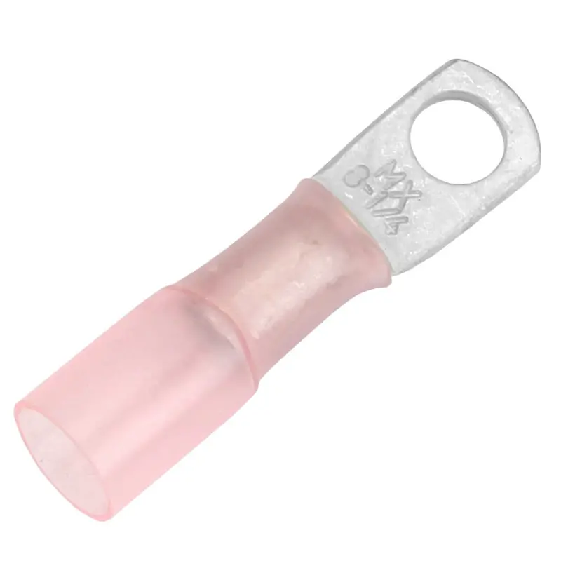 Pacer 8 Awg Heat Shrink Ring Terminal - 1/4" Stud Size - 25 Pack [Te8-14R-25] 1