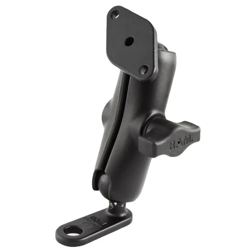 Ram Mount 11Mm Flat Base W/Double Socket Arm & Diamond Adapter [Ram-B-179U] 1