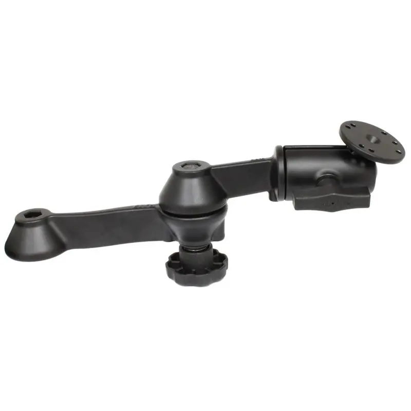 Ram Mount 12" Double Swing Arm W/2.5" Round Base - Powder Coated Marine Grade Aluminum [Ram-Vb-110-1U] 1
