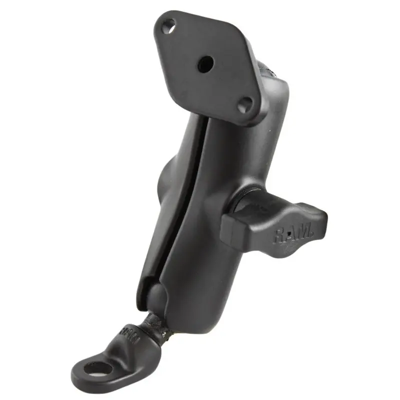 Ram Mount 9Mm Angled Base W/Double Socket Arm & Diamond Adapter [Ram-B-180U] 1