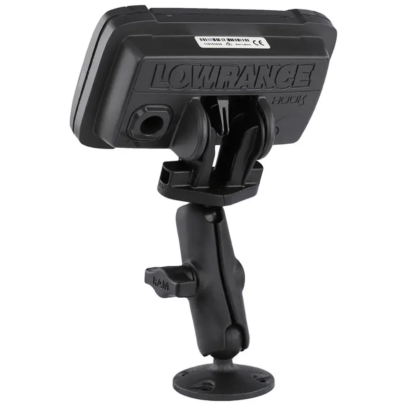 Ram Mount B Size 1" Composite Fishfinder Mount For The Lowrance Hook2 Series [Rap-B-101-Lo12] 1