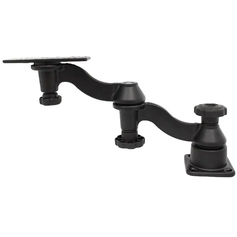 Ram Mount Double 6" Swing Arm With 6.25" X 2" Rectangle Base And Horizontal Mounting Base [Ram-109H-1U] 1