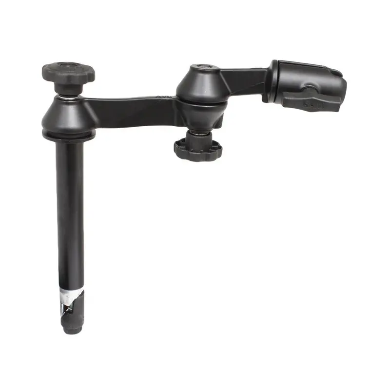 Ram Mount Double Swing Arm W/8" Male Tele-Pole - No Ball Base [Ram-Vp-Sw1-8Nb] 1