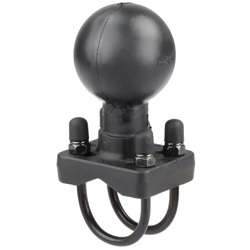 Ram Mount Double U-Bolt Base W/D Size 2.25" Ball F/Rails 1.25" - 1.5" Diameter [Ram-D-235-1U] 1