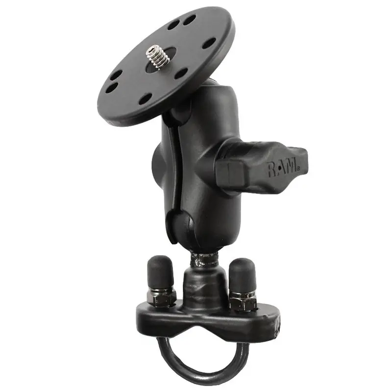 Ram Mount Handlebar U-Bolt Base Short Arm W/1/4" -20 Threaded Stud F/ Cameras [Ram-B-149Za-C1u] 1