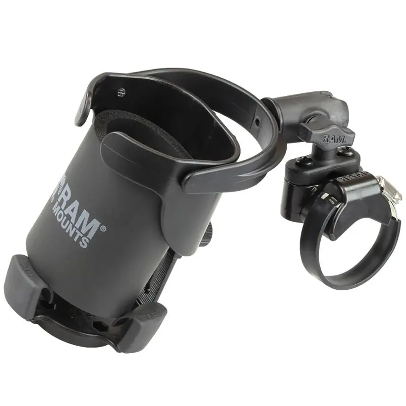 Ram Mount Level Cup Xl Low Profile Mount W/Large Strap Clamp Base [Rap-B-417-200-1-231Z-2Nubu] 1