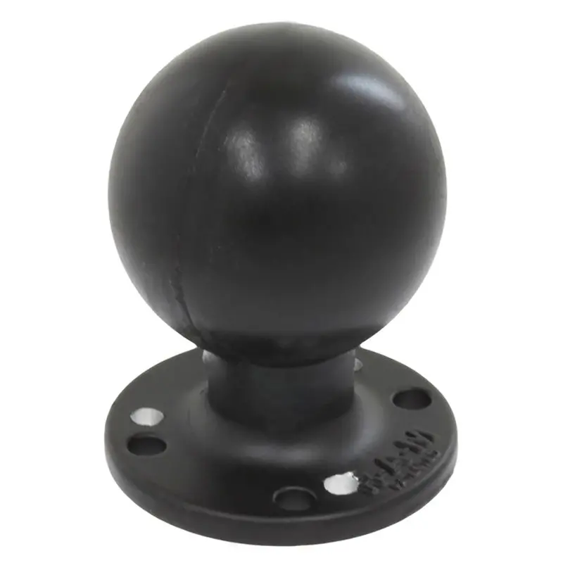 Ram Mount Ram Round Plate W/Ball - 2.25" - D Size Ball - Hole Plate [Ram-D-254-Wd1u] 1