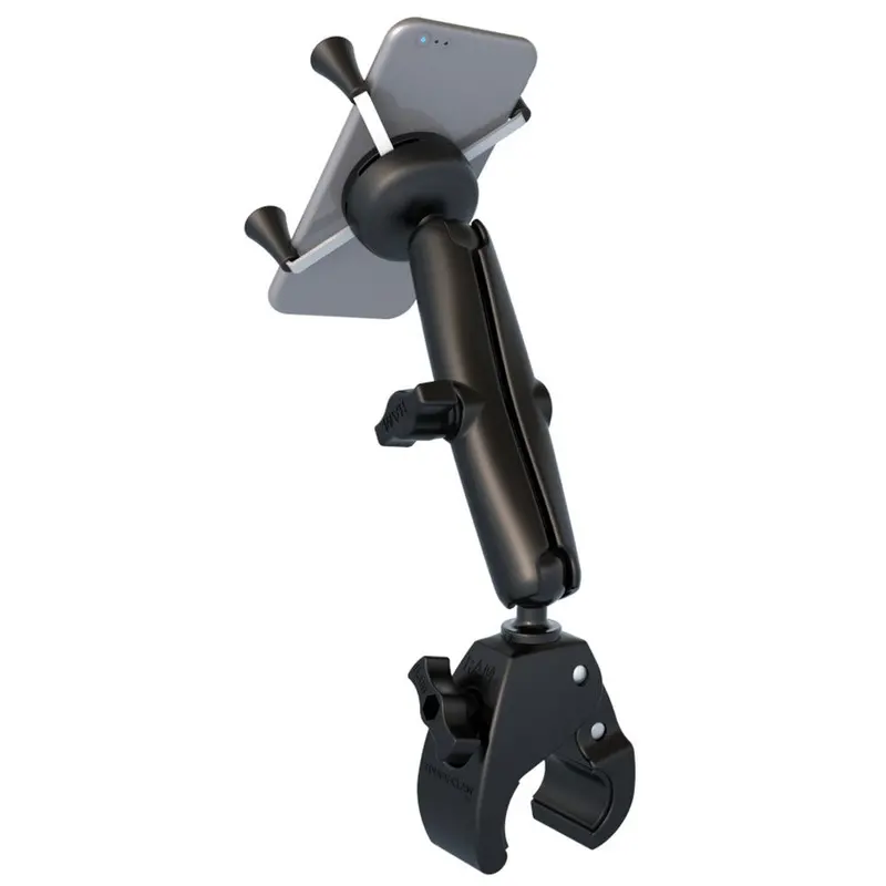 Ram Mount Universal Tough-Claw Base W/Long Double Socket Arm & Universal X-Grip Cell/Iphone Cradle [Ram-B-400-C-Un7u] 1
