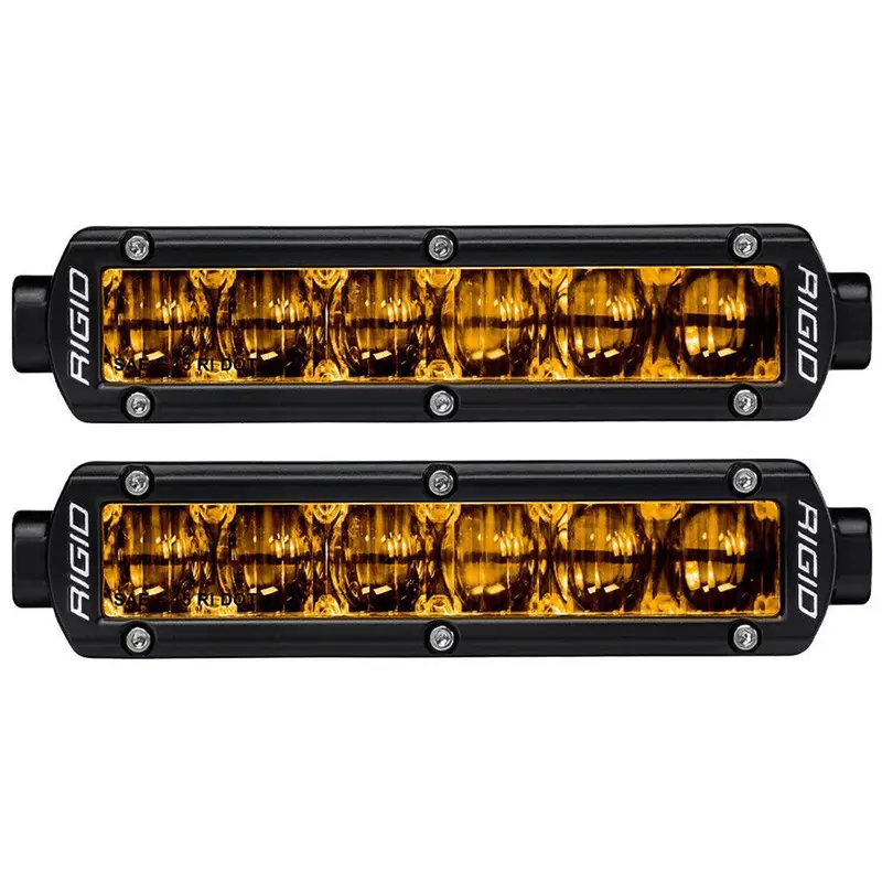 Rigid Industries 6" Sr-Series Sae Compliant Fog Light - Black W/Yellow Light [906704] 1