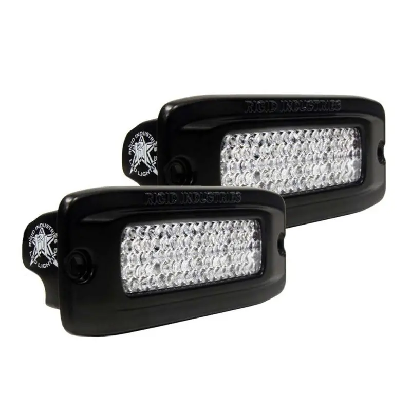 Rigid Industries Sr-Q Pro Back Light Kit - Flush Mount Diffused - Pair - Black [980033] 1