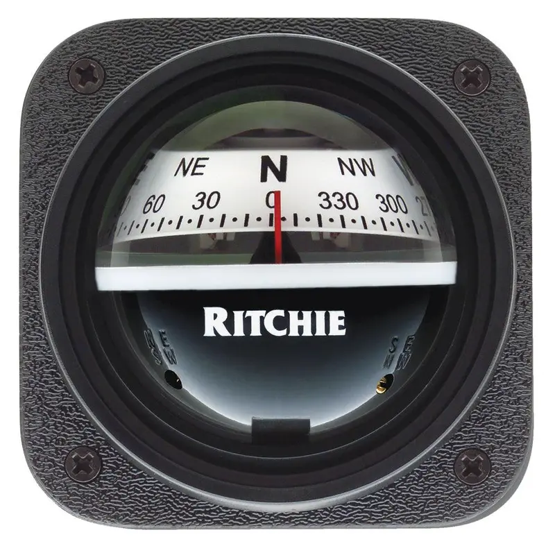 Ritchie V-537W Explorer Compass - Bulkhead Mount - White Dial [V-537W] 1