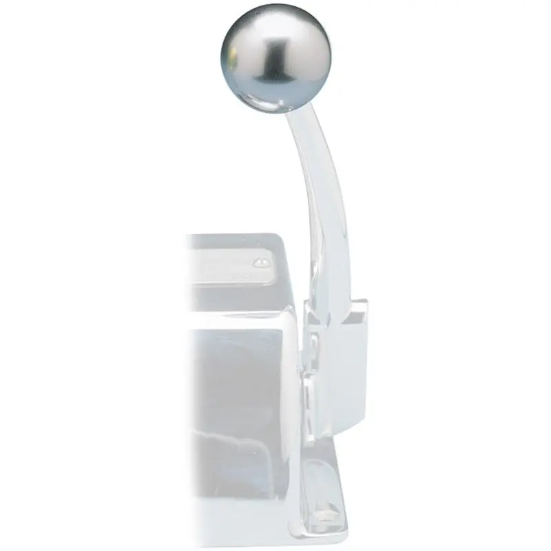 Rupp Control Knob Silver For Morse Controls (3/8-24 Thread) [03-1226-23S] 1