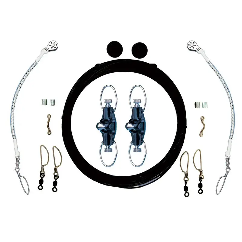 Rupp Single Rigging Kit W/Nok-Outs - Black Mono 160' Lines [Ca-0025-Mo] 1