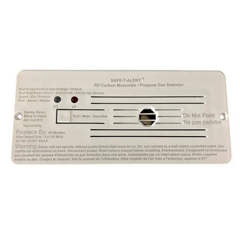 Safe-T-Alert Combo Carbon Monoxide Propane Alarms Flush Mount - White [35-742-Wht] 1