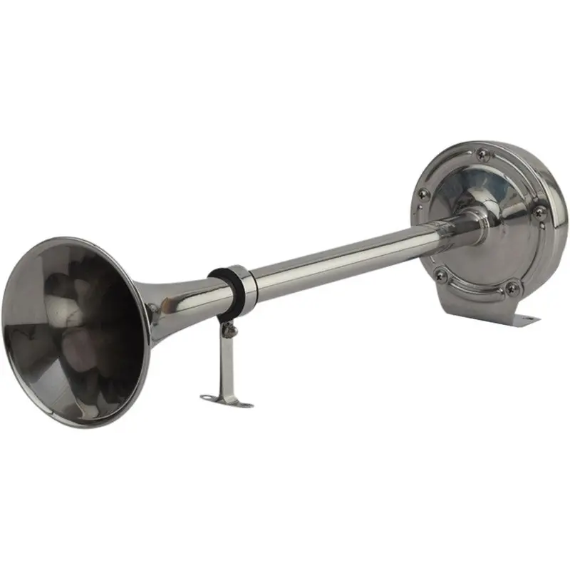 Sea-Dog Maxblast Stainless Steel Trumpet 12V Horn - Single [431510-1] 1