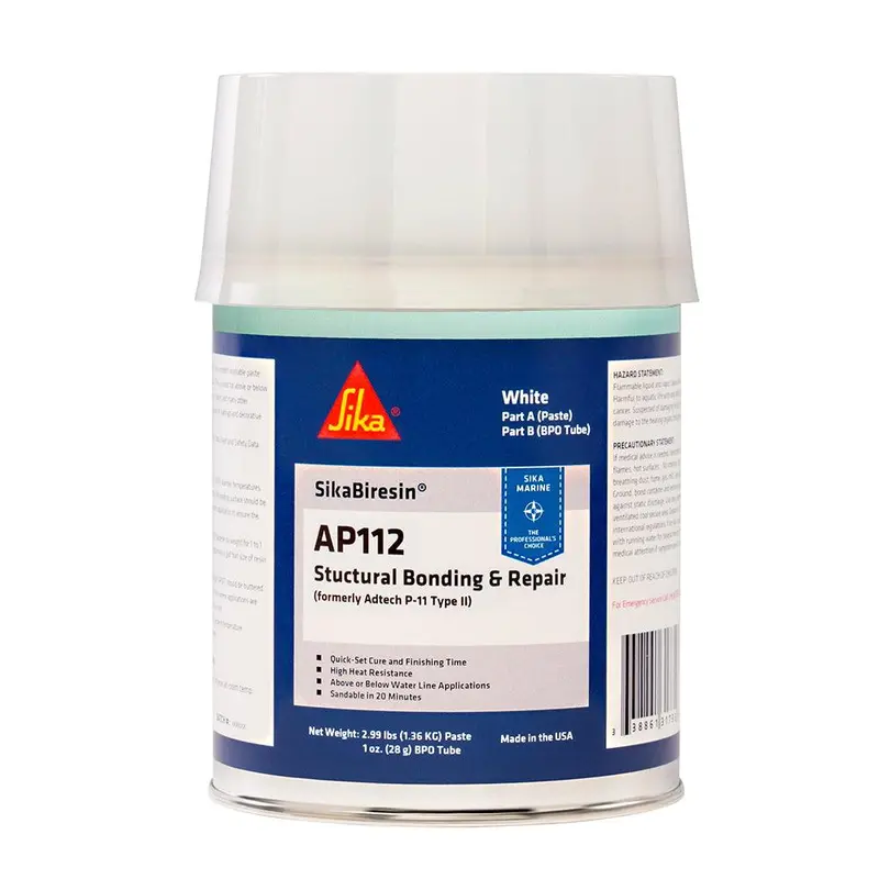 Sika Sikabiresin Ap112 + Bpo Cream Hardener - White - Quart [611395] 1