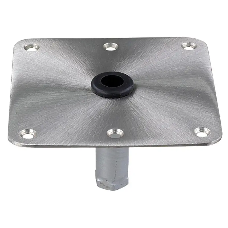 Springfield Kingpin 7" X 7" Stainless Steel Square Base (Threaded) [1630001] 1