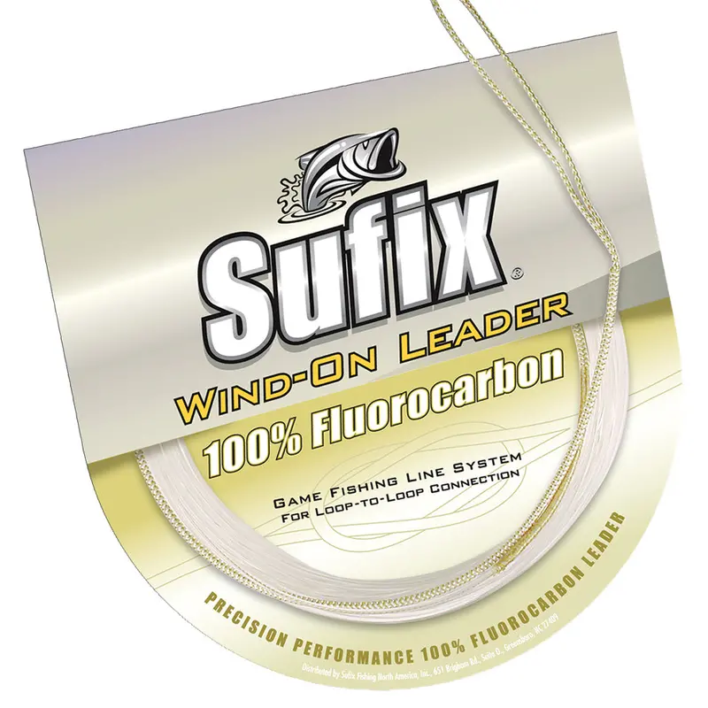 Sufix Wind-On 100% Clear Fluorocarbon Leader - 150Lb - 11 Yds [700-150F] 1