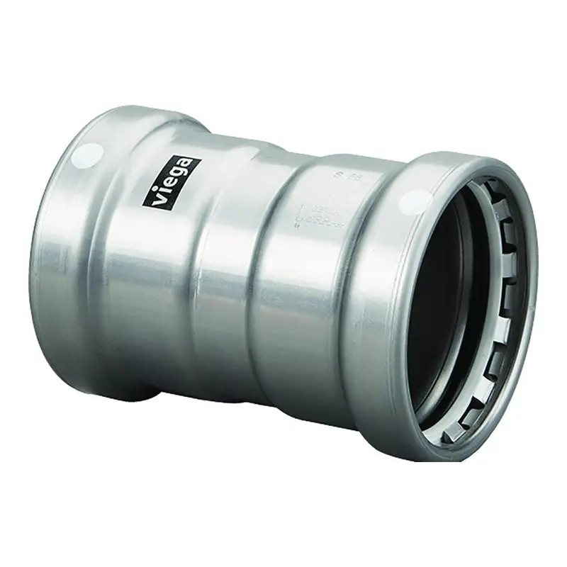 Viega Megapress 3" Carbon Steel Coupling W/Stop W/Fmk Double Press Connection - Smart Connect Technology [26675] 1
