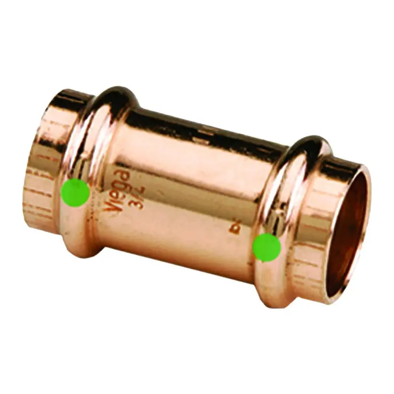 Viega Propress 1/2" Copper Coupling W/Stop - Double Press Connection - Smart Connect Technology [78047] 1