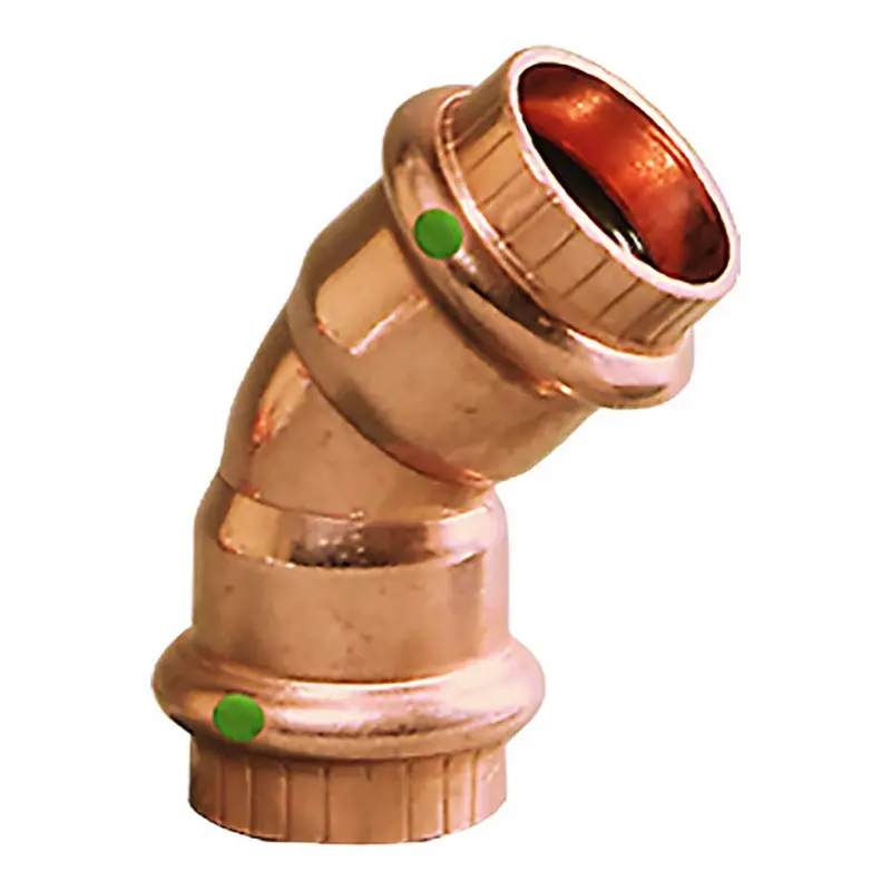 Viega Propress 1" - 45 Copper Elbow - Double Press Connection - Smart Connect Technology [77028] 1
