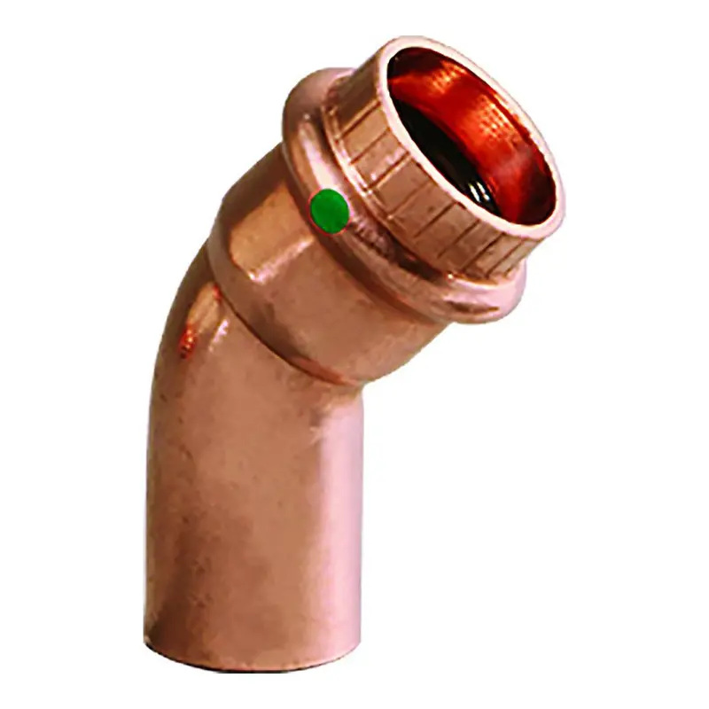 Viega Propress 1" - 45 Copper Elbow - Street/Press Connection - Smart Connect Technology [77058] 1