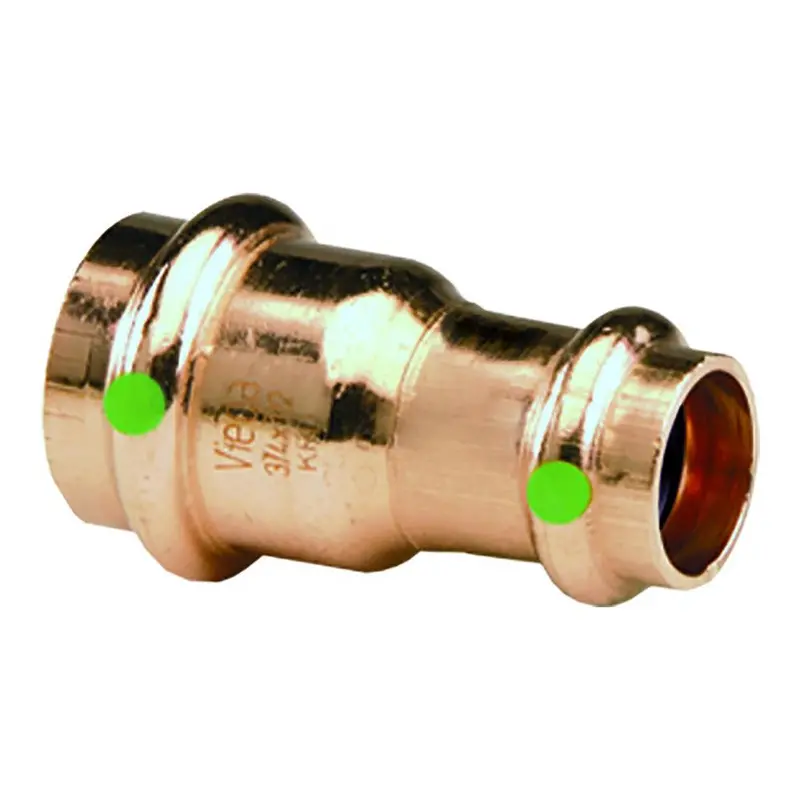 Viega Propress 2" X 1" Copper Reducer - Double Press Connection - Smart Connect Technology [15608] 1