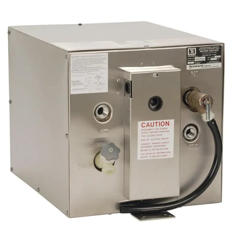 Whale Seaward 6 Gallon Hot Water Heater W/Rear Heat Exchanger - Stainless Steel - 120V - 1500W [S700] 1