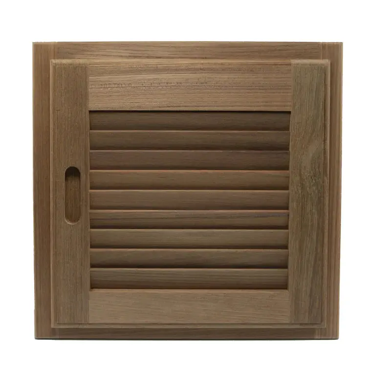 Whitecap Louvered Door & Frame Right Hand Opening 15" X 15" Part 60722 1