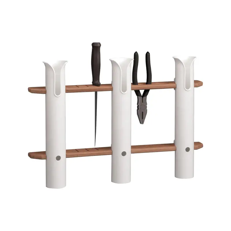 Whitecap Teak 3-Rod Tournament Storage Pack 63449 1