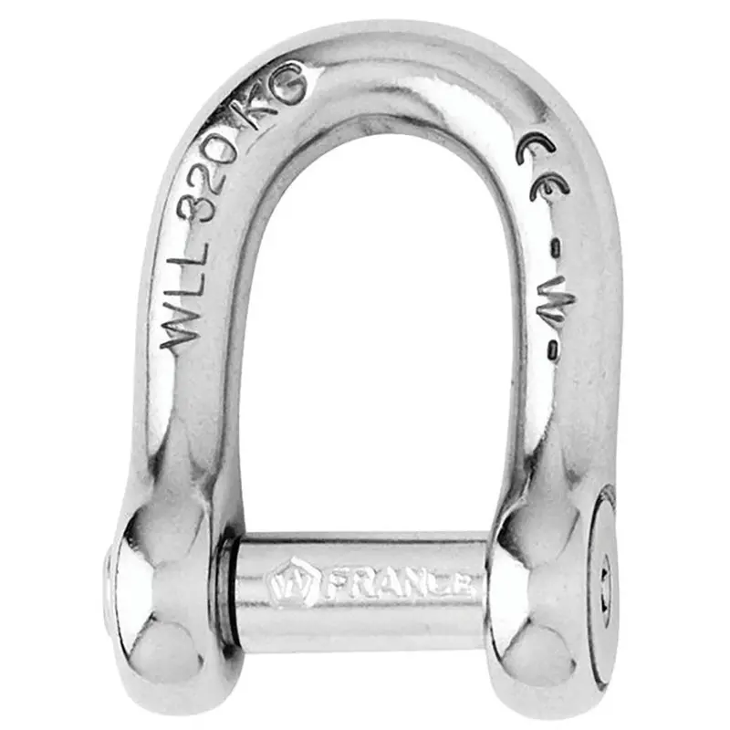 Wichard Self-Locking Allen Head Pin D Shackle - 6Mm Diameter - 1/4" [1303W] 1