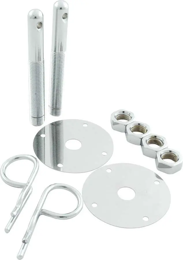 Allstar Performance 18514 Steel Hood Pin Kit With 5/32" Hairpin Clips 1