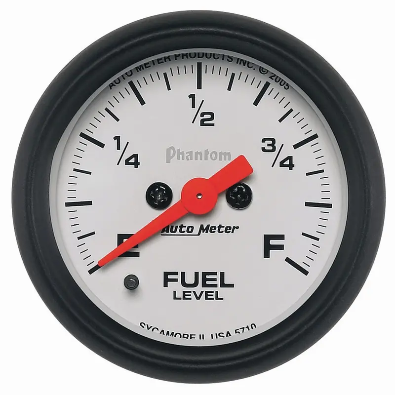 Autometer 5710 Phantom Series 2-1/16" Programmable Fuel Level Gauge (0–280 Ohm) 1