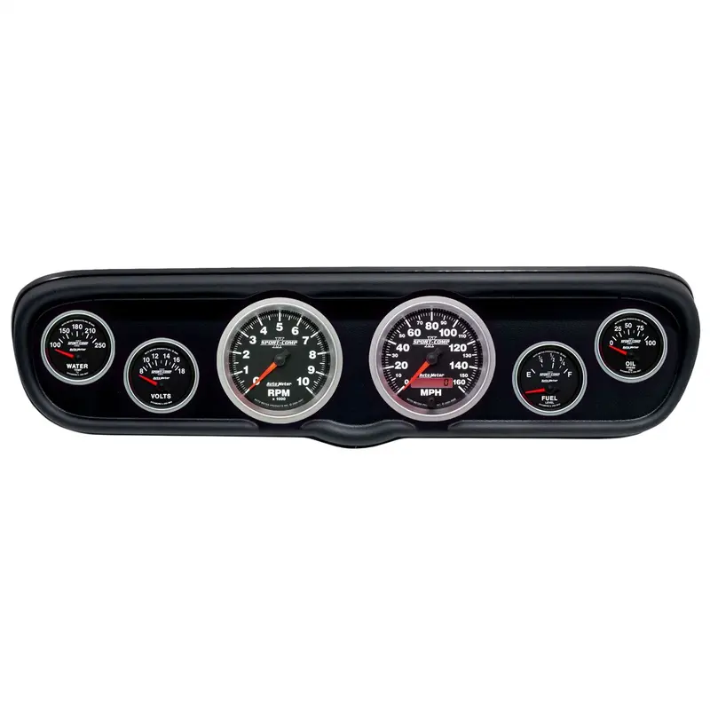 Autometer Dash Kit – Direct Fit For 1966 Ford Mustang, Sport-Comp Ii Gauges (2110-12) 1